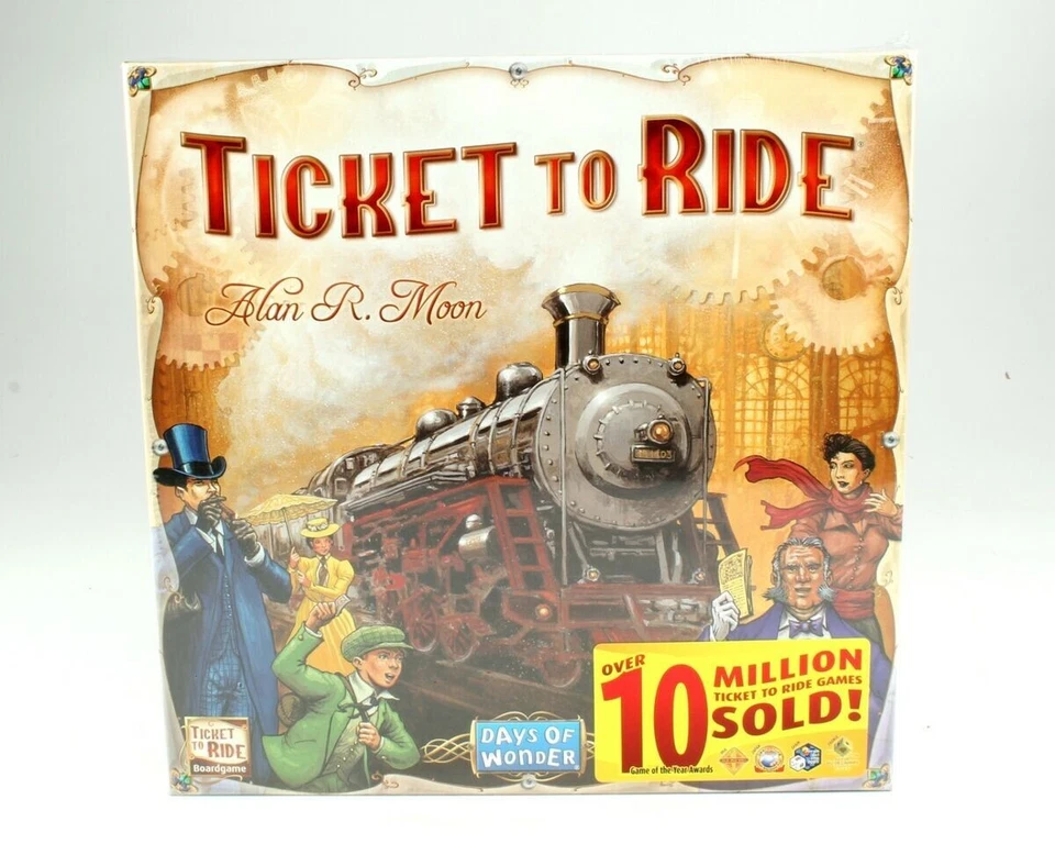 Days of Wonder Ticket To Ride by Alan R. Moon Train Adventure Board Game - Image 1 of 1