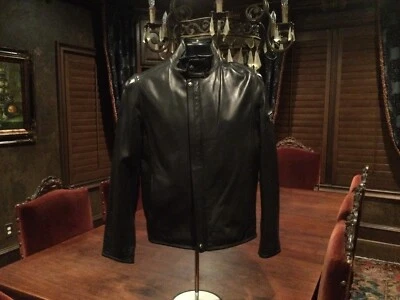 Comstock & Company Mens Soft Leather Motorcycle Jacket. Mint Condition. Size S - Imagem 1 de 4