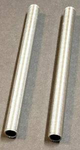 JUEGO DE 2 PEZONES DE LÁMPARA DE ACERO 5" CHAPADOS EN ZINC TODO HILO PARTE NUEVO 57083J - Imagen 1 de 4