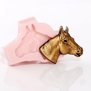 Silicone Mold Horse Head Food Safe Fondant Jewelry Resin Polymer Clay Mold (968) - Picture 1 of 9