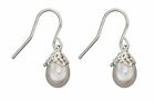 Elements Silver Baroque Earrings With White Pearls