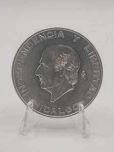 MEXICO SILVER COIN  5 Pesos 1955 ~ Silver 0.720  #2 - Picture 1 of 4