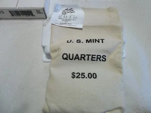 2010 D Yosemite ATB  Quarters US Mint Sewn UNC $25 Bag  FREE SHIP! - Picture 1 of 2