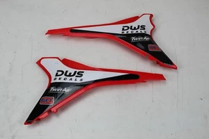 Honda CRF250R 10-13 CRF450R 09-12 Red air box covers left + right with stickers - Picture 1 of 3
