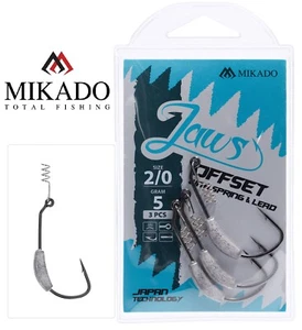 Mikado JAWS Offset Weighted Hooks w/ Screw & Lead 3 Per Pack Shank Swimbait - Picture 1 of 1