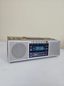 Vintage GE Alarm Clock Radio AM/FM Cassette Recorder Digital Model 7-4965A  - Picture 1 of 13