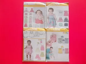 SIMPLICITY / NEW LOOK KIDS PATTERN / PATTERNS x 4 - BABY/TODDLER DRESSES *UN-CUT - Picture 1 of 5