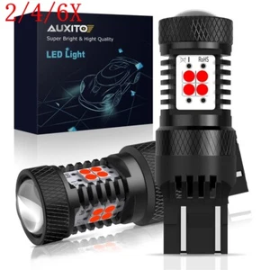 2/4/6X AUXITO Red 7443 7440 High Power Brake Stop Tail Parking LED Light Bulbs - Picture 1 of 25