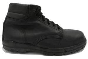 BATES DuraShocks Men's Black Leather Steel Toe Boots Size 10 - Picture 1 of 10