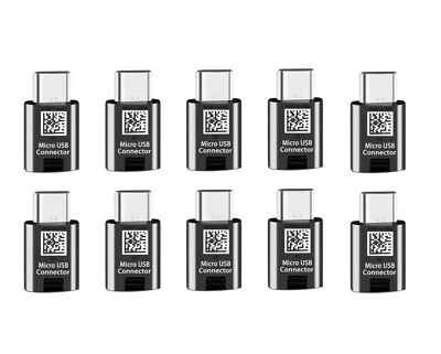 Adaptador conector micro USB a tipo C para Samsung Galaxy Note 8 S8 S9 S10 OEM Foto 1 de 2