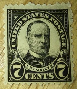 SCOTTv#559, 7c BLACK, PERF 11 VF & LH. PRESIDENT MCKINLEY. - Picture 1 of 2
