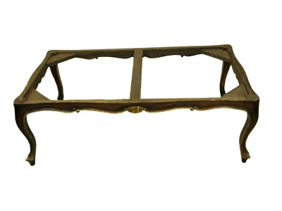 Mesa con marco de nogal tallado rococó provincial italiana 19 c. Paoletti Firerenze  Foto 1 de 4