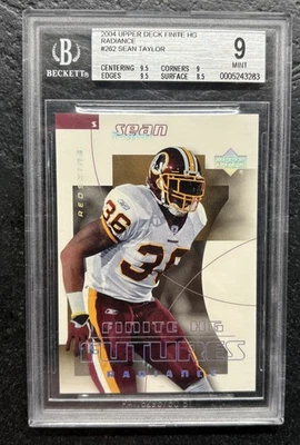 2004 Upper Deck Finite HG Sean Taylor Radiance /15 BGS 9 RC #262 - Image 1 of 2