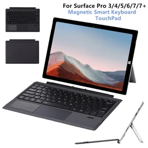 Ultra-Slim Magnetic Touchpad Keyboard For Microsoft Surface Pro 3 4 5 6 7 7 Plus - Picture 1 of 12