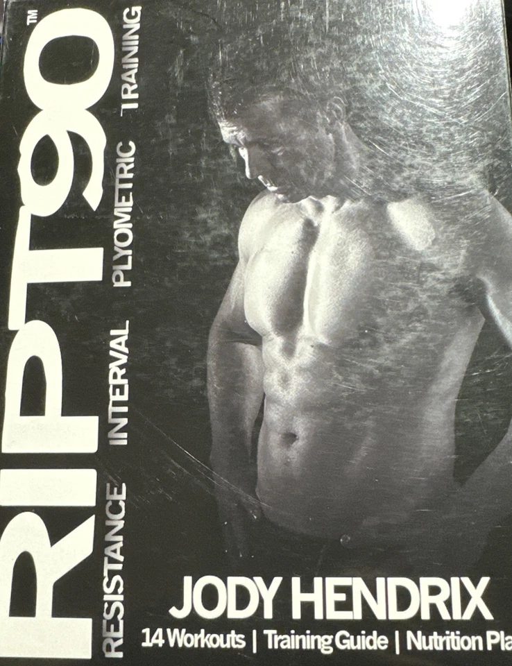 RIPT90 14-DVD 90 Day Workout Training Guide &  Nutrition Plan Jody Hendrix - Image 1 of 1