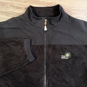 Peter Millar Element 4 Black Full Zip Golf Jacket Pine Needles Logo Size L - Bild 1 von 9