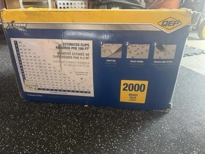 Xtreme Yellow Wedge, Part B of Two-Part Tile Leveling System 2,000-Pack Work New - Image 1 of 4