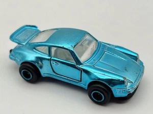 Majorette Porsche Turbo 911 / 930 Turbo No. 209 - Chrome Series Blue Scarce 1/57 - Picture 1 of 10