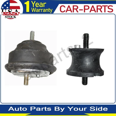 EngineTrans Mount Set of 2 ATMT For BMW 325xi 2005 2004 2003 2002 2001 - Image 1 of 4