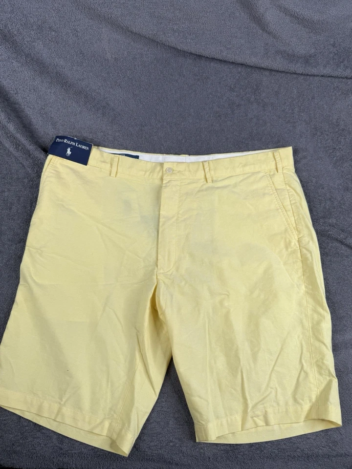 Polo Ralph Lauren Shorts Men's 42 Yellow Chino Preston Cotton Pocket - Image 1 of 4