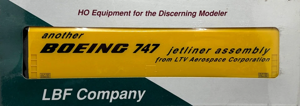 HO LBF 1803-2 BOEING SKYBOX TUSCAN BURLINGTON NORTHERN FLAT CAR KIT BN # 614277 - Image 1 of 1