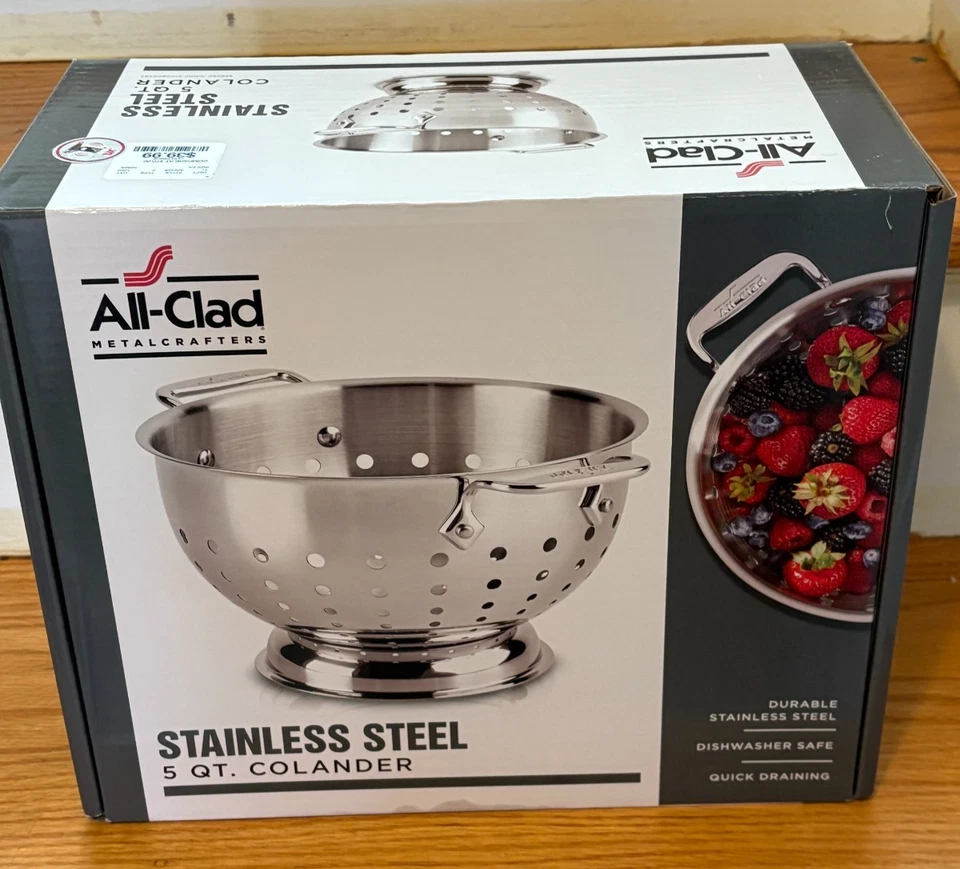 ALL-CLAD Classic Stainless Steel 5 Qt Colander Strainer - Image 1 of 1