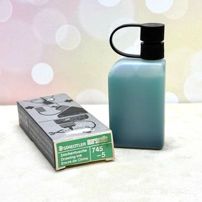 Tinta de dibujo alemana verde Staedtler Marsmatic 745-5 23 ml - NUEVA Foto 1 de 3
