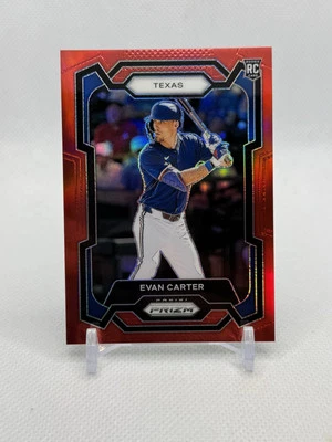 2024 Panini Prizm Baseball Evan Carter #274 Red Prizm /299 - Image 1 of 3