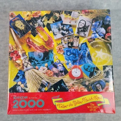 Springbok Puzzle Wizard of Oz Follow the Yellow Brick Road Hallmark 2000 Pc NEW - Image 1 of 4