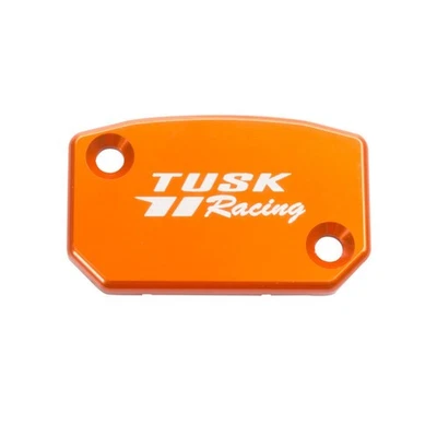 Tusk Anodized Front Brake Reservoir Cap Orange For HUSQVARNA TE 150 2017 — 第 1/4 张图片