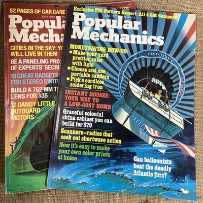 Vintage 1975, Popular Mechanics Magazine, -  May & Jun, Set of 2 - Image 1 of 4