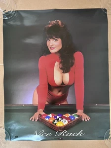 Nice rack vintage poster billiards pool table satire poster Adult Humor mancave - Picture 1 of 3