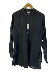 Engineered Garments Long Sleeve Linen Shirt Black Size L Plain #EK AEA - Picture 1 of 5