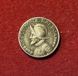 Panama 1/10 Balboa 1934 Silver Coin Key Date KM#10.1 T6766 - Picture 1 of 2