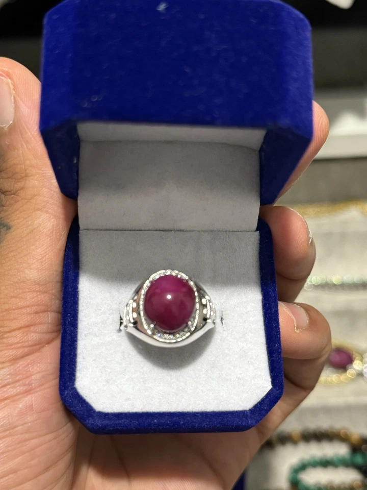 Natural Ruby Ring Men’s - Image 1 of 4