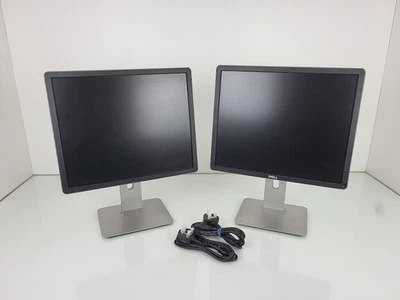 Joblot 2 x Dell P1914Sc 19" VGA DVI DisplayPort 1280x1024 Monitor with Stand - Image 1 of 4