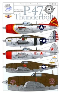 Mike Grant Decals 1/48 REPUBLIC P-47 THUNDERBOLT American WWII Fighter - Picture 1 of 4