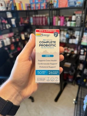 Solaray Mycrobiome Completo Pre Pro y Postbiótico para Hombre 30 Cápsulas Foto 1 de 2