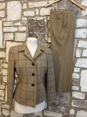 Traje Pantalón Kasper & Coldwater Creek Petite Talla 8P Mezcla Lana Camel Foto 1 de 4