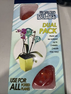 Оранжевые стеклянные поливочные лампы сферы декоративные глобусы - упаковка 2 шт. - Изображение 1 из 4