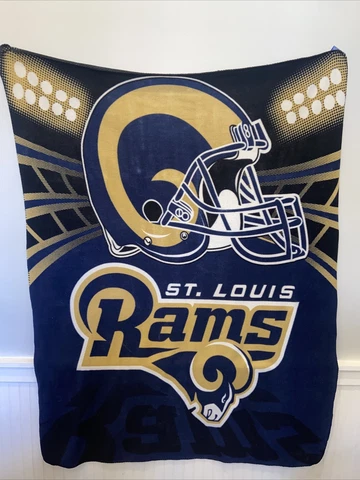 St. Louis RAMS Throw Blanket Fleece• 48x68 Cover