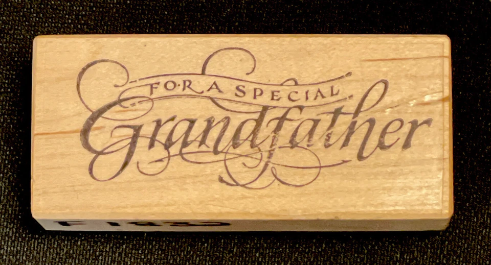 PSX F1832 специальный дедушка красный резиновый штамп, дедушка, каллиграфия, подарок, желание - Изображение 1 из 4