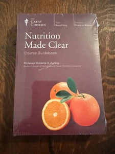The Great Courses Nutrition Made Clear 2009 6 DVD & Course GuideBook SEALED NIP - Imagen 1 de 4