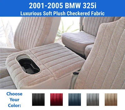 Fundas de asiento de felpa para BMW 325i 2001-2005 Foto 1 de 4