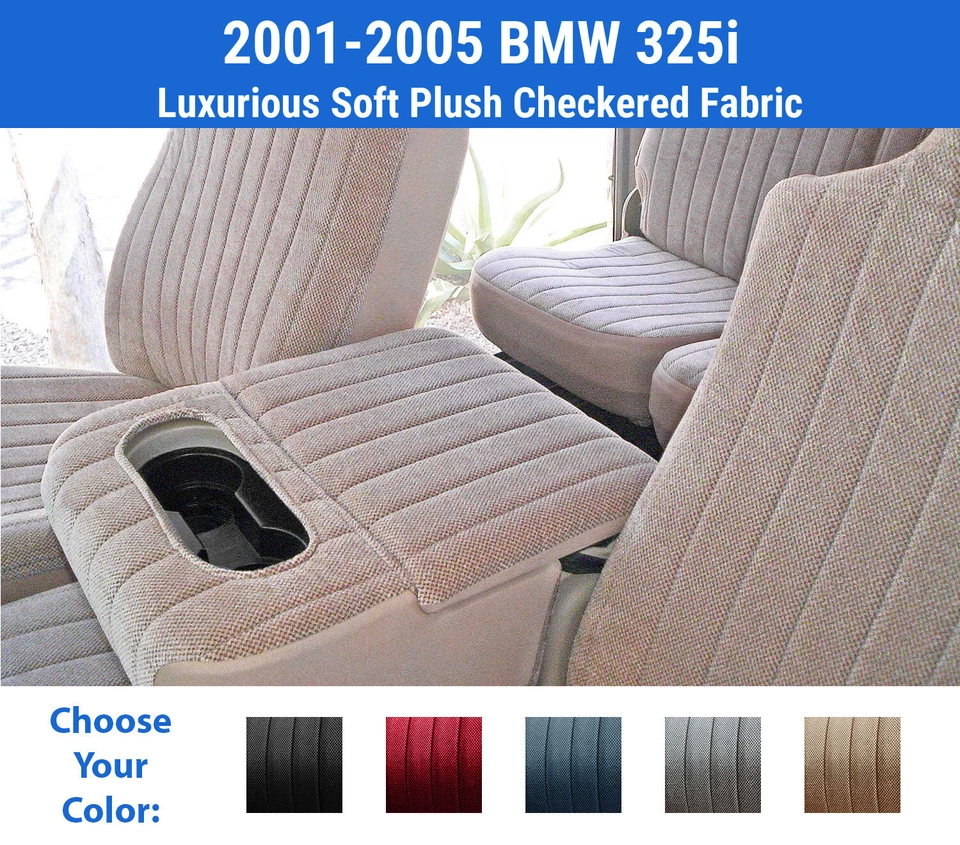 Capas de assento de pelúcia Regal para 2001-2005 BMW 325i - Imagem 1 de 4