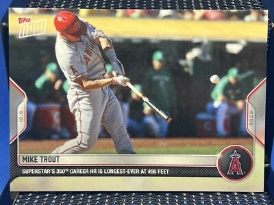 2022 Topps Now MIKE TROUT 350th Career HR Los Angeles Angels SP - Image 1 of 2