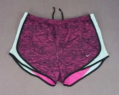 Pantalones cortos deportivos Nike Dri-fit para mujer con forro S multicolor ¡BONITOS!  Foto 1 de 4