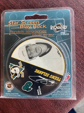 STAR SCREEN PLAY PUCK NHL 684 GOALS TEEMU SELANNE 12th All Time HOFer! Cover