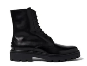 Tod's Lug Sole Lace-Up Ankle Boot Black Men’s Sz 9M - Picture 1 of 5