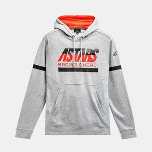 ALPINESTARS CLUB HOODY GREY HEATHER ADULT MX PULLOVER HOODIE NEW ASTARS CASUAL - Picture 1 of 1
